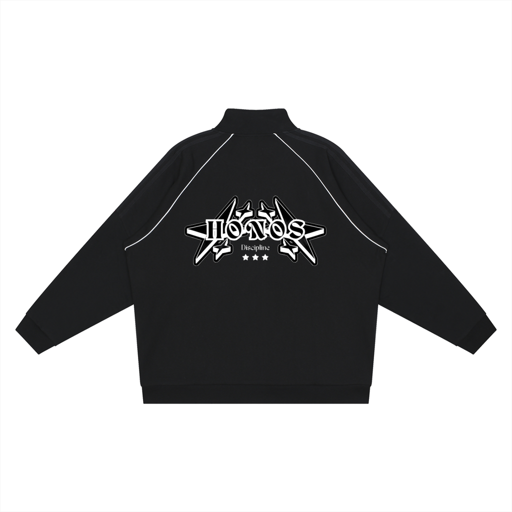 Honos Striped Sleeve Jacket